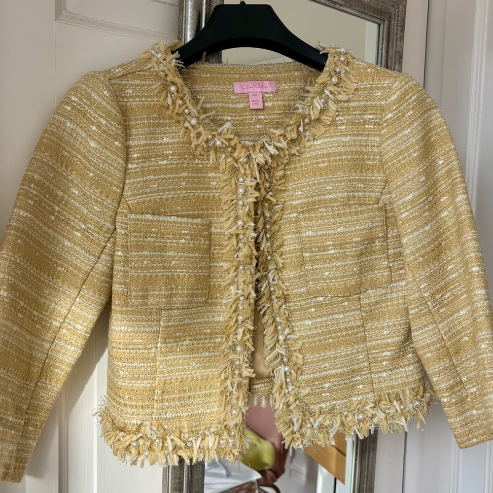 Classic Jackie-O style cropped jacket by Lilly Pulitzer